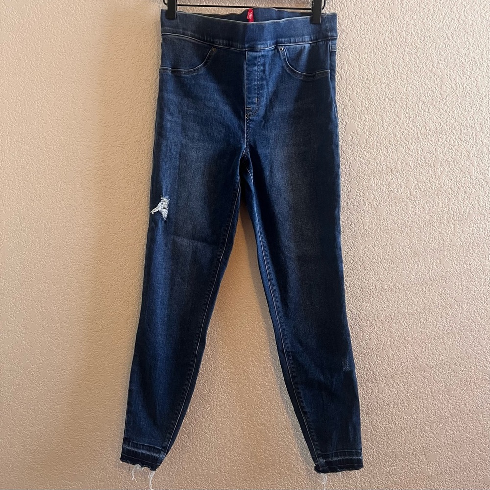 Spanx Pull-On Ankle Distressed Jeggings Jeans Size Medium